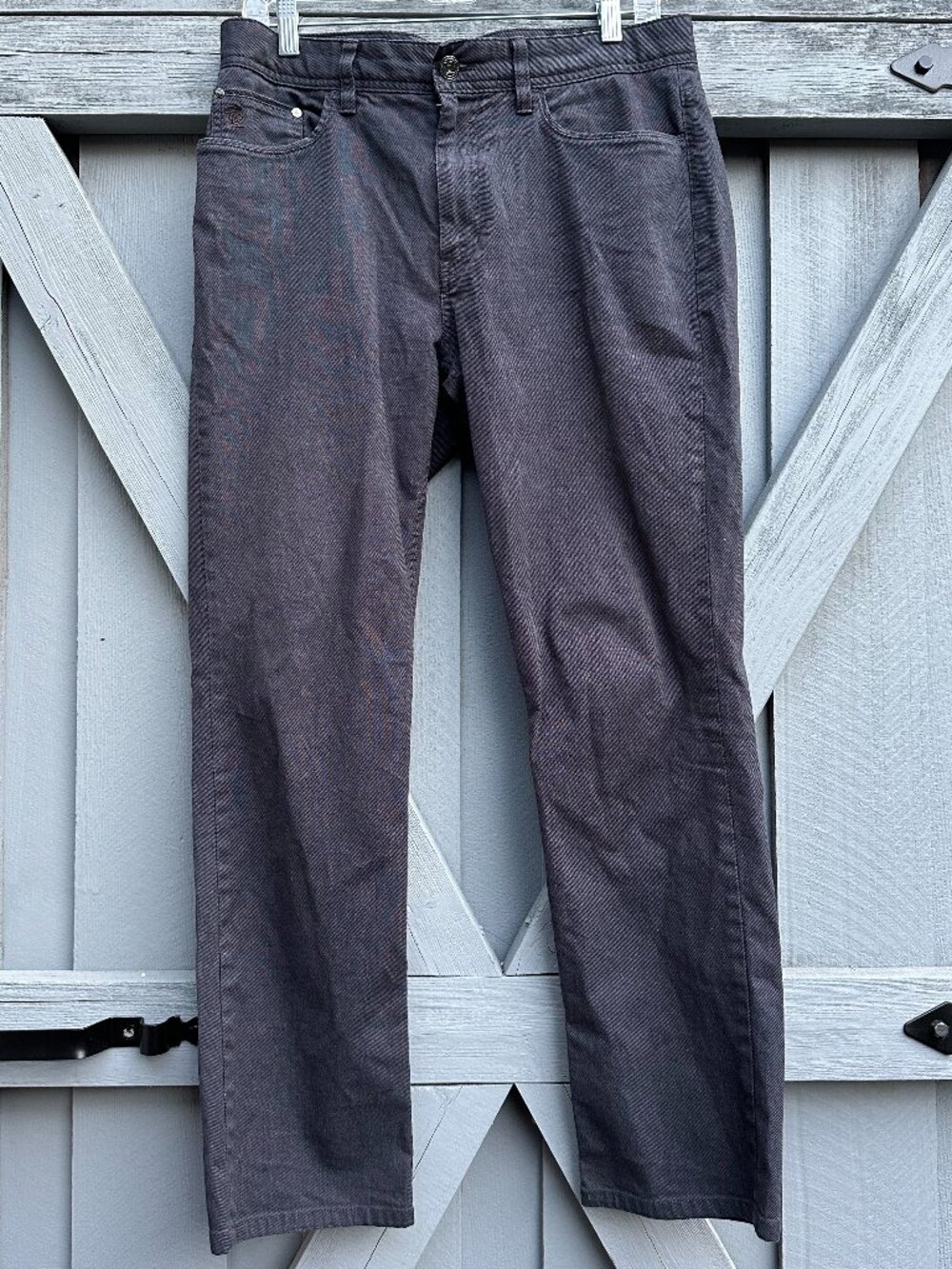English Laundry Brixton Pants Men's 32x30 Charcoal Stretch 5 Pocket Straight